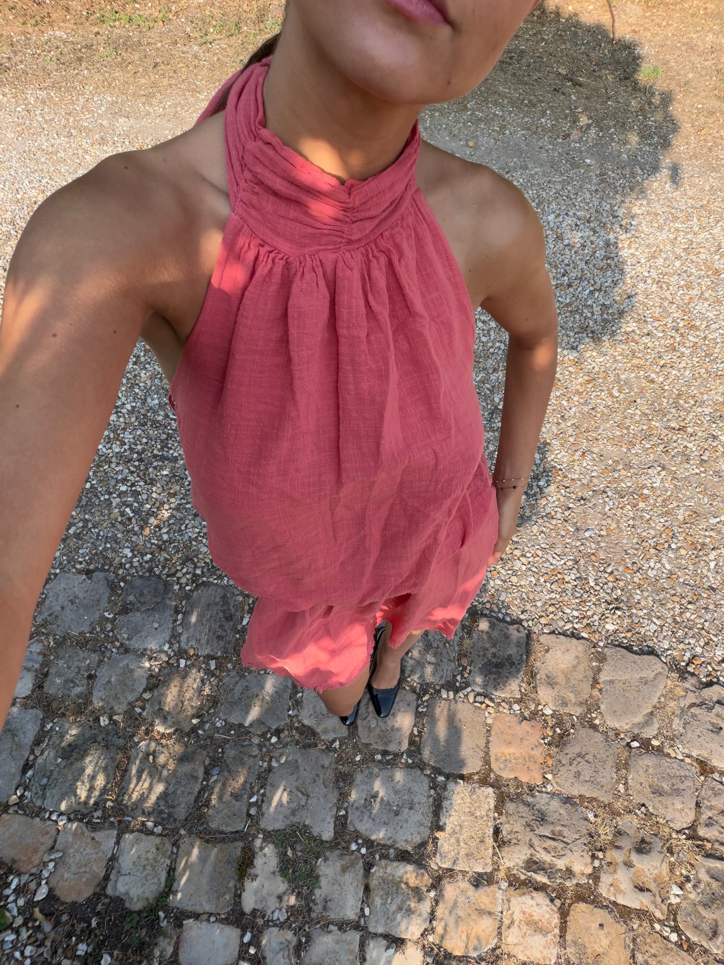 Robe corail Élise