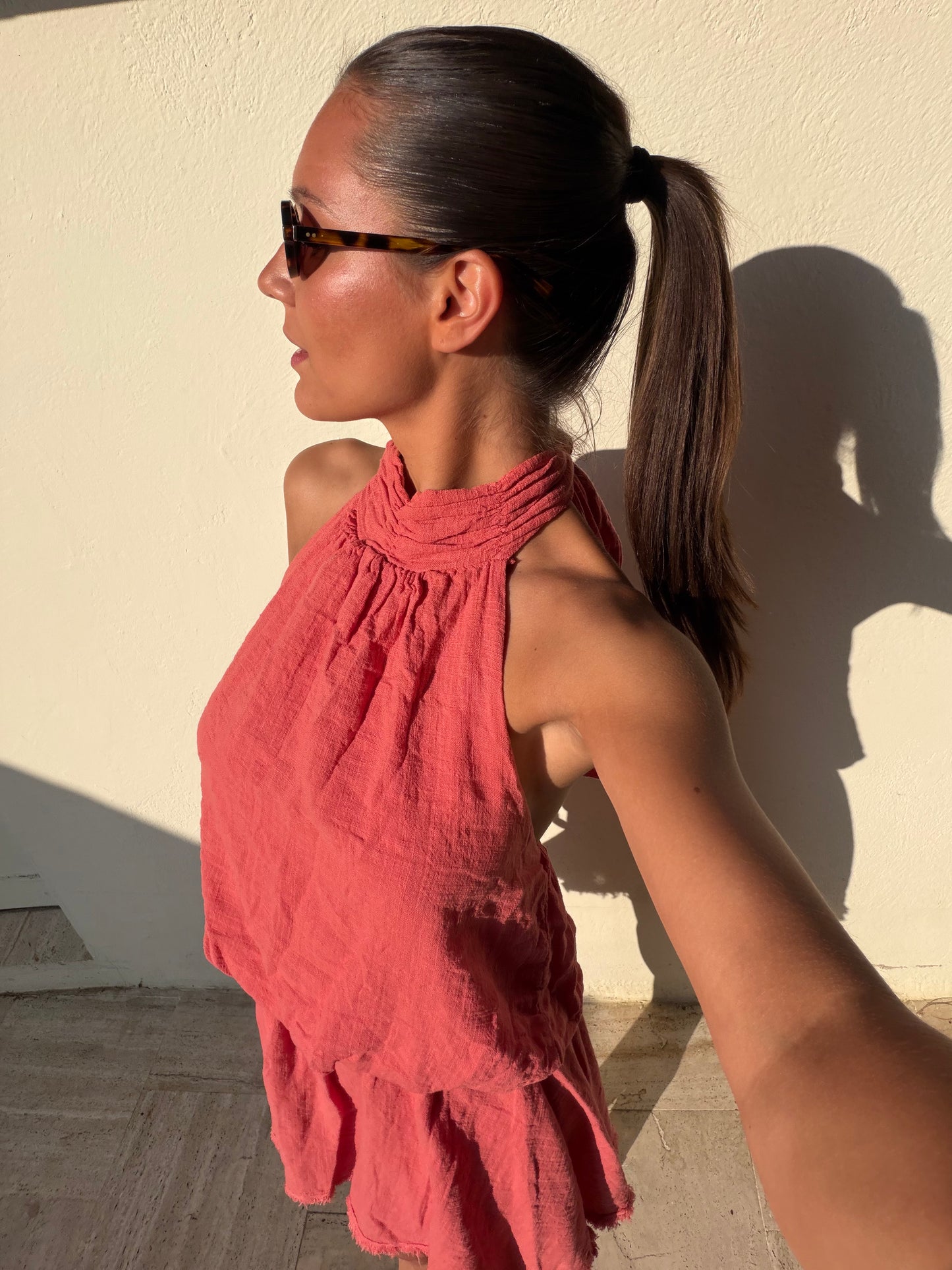 Robe corail Élise