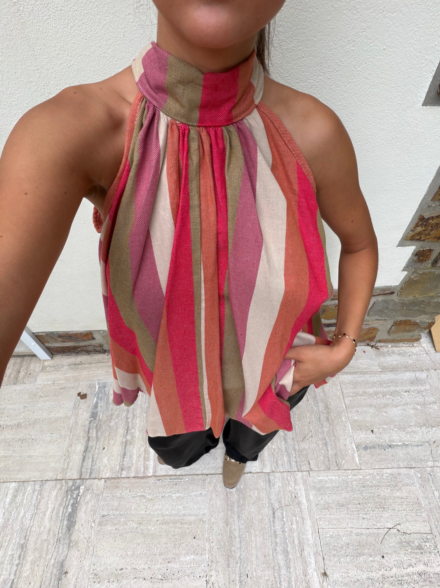 Top rouge Rosalie