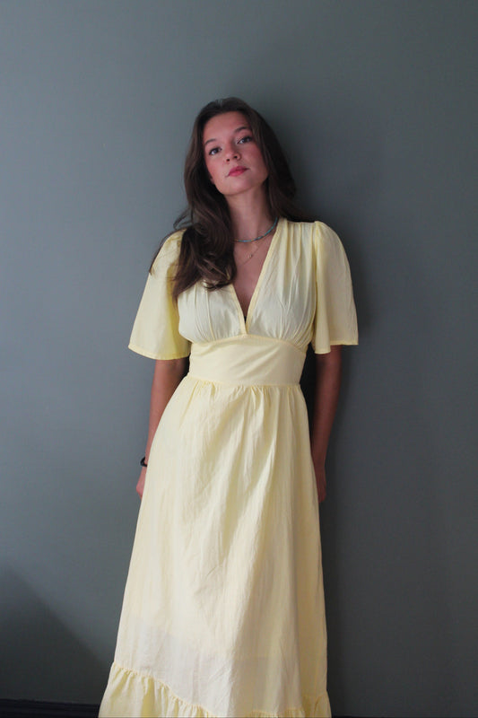 Robe jaune Ava