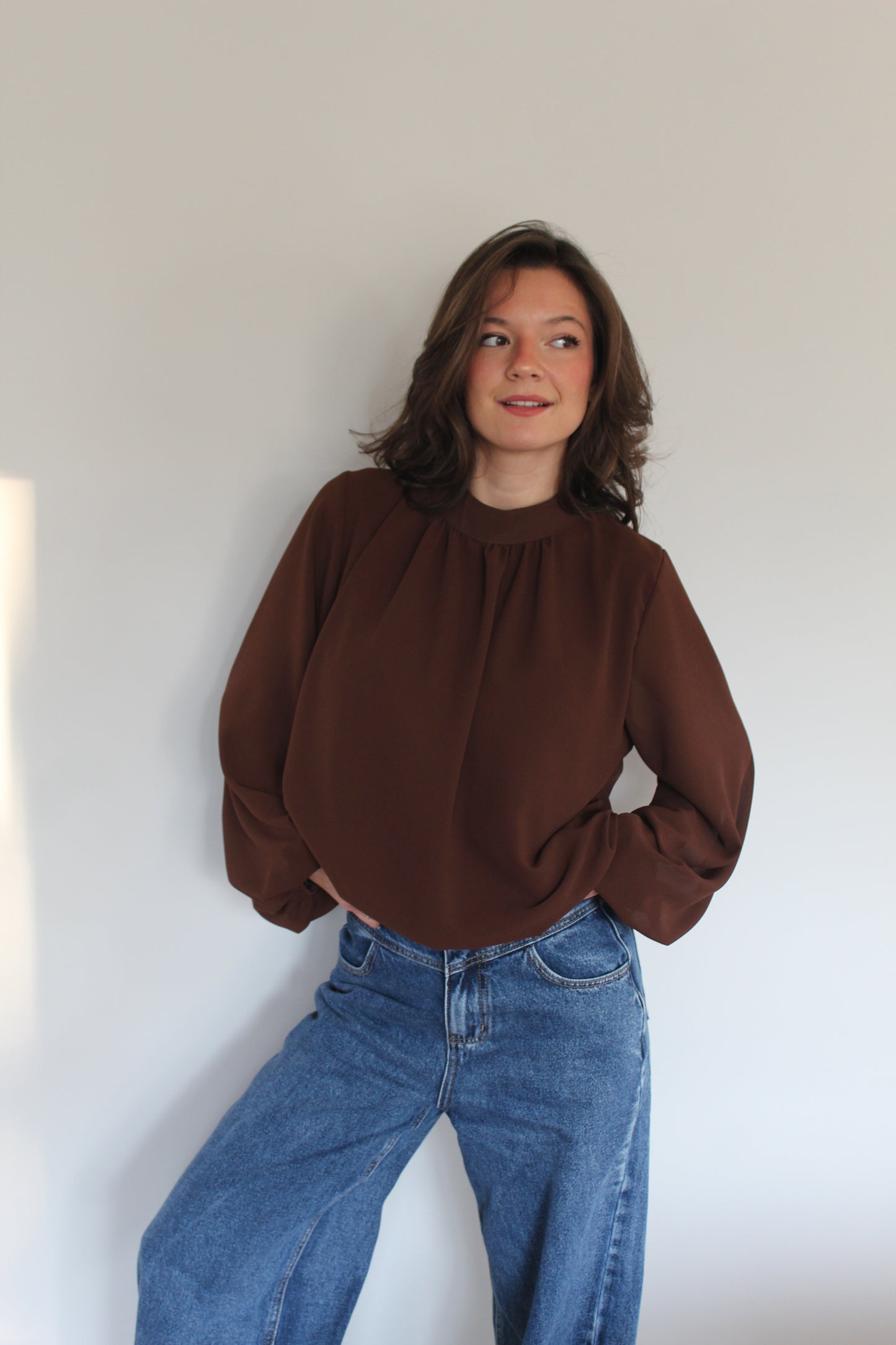 Blouse marron Analla