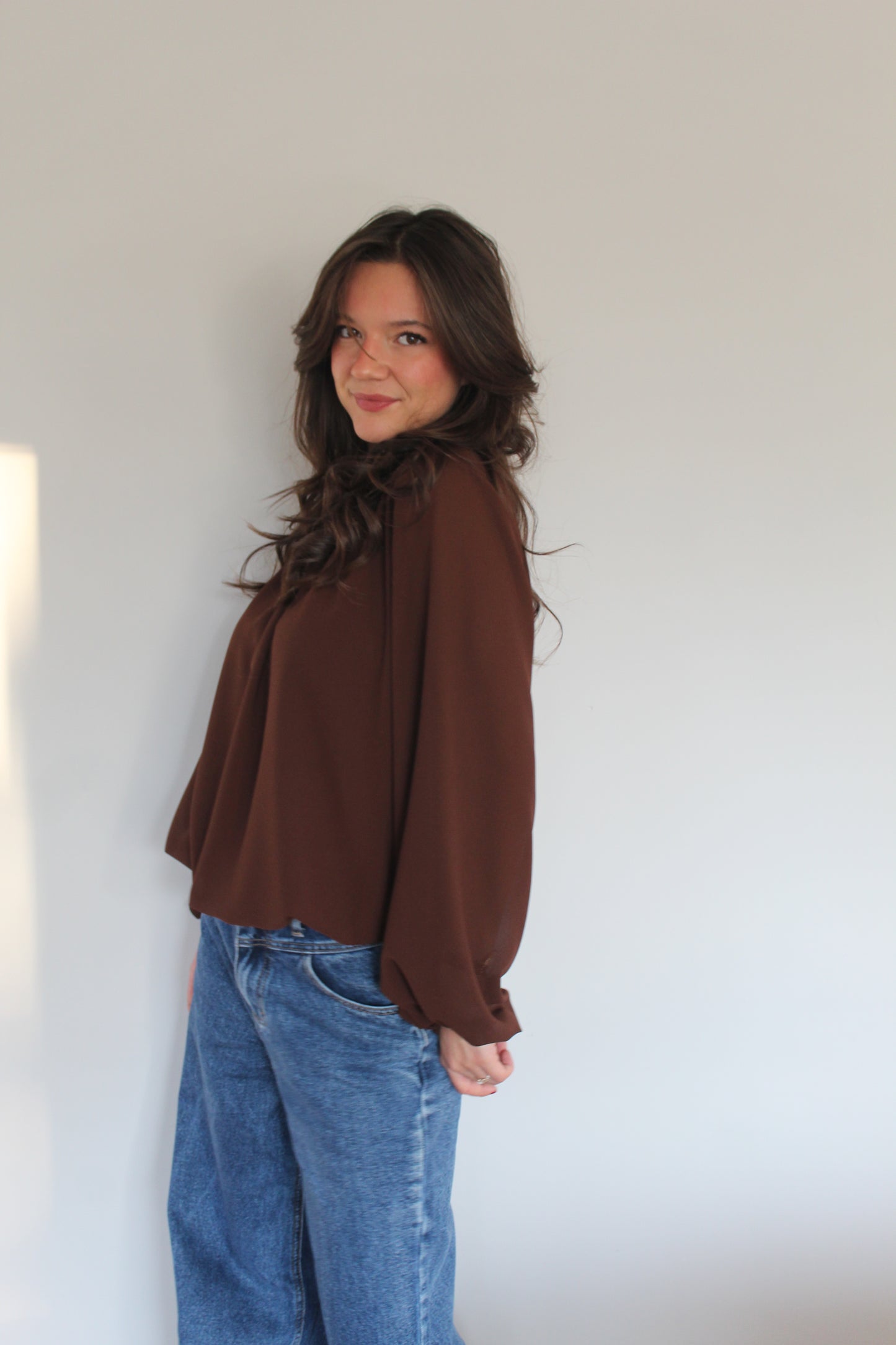 Blouse marron Analla