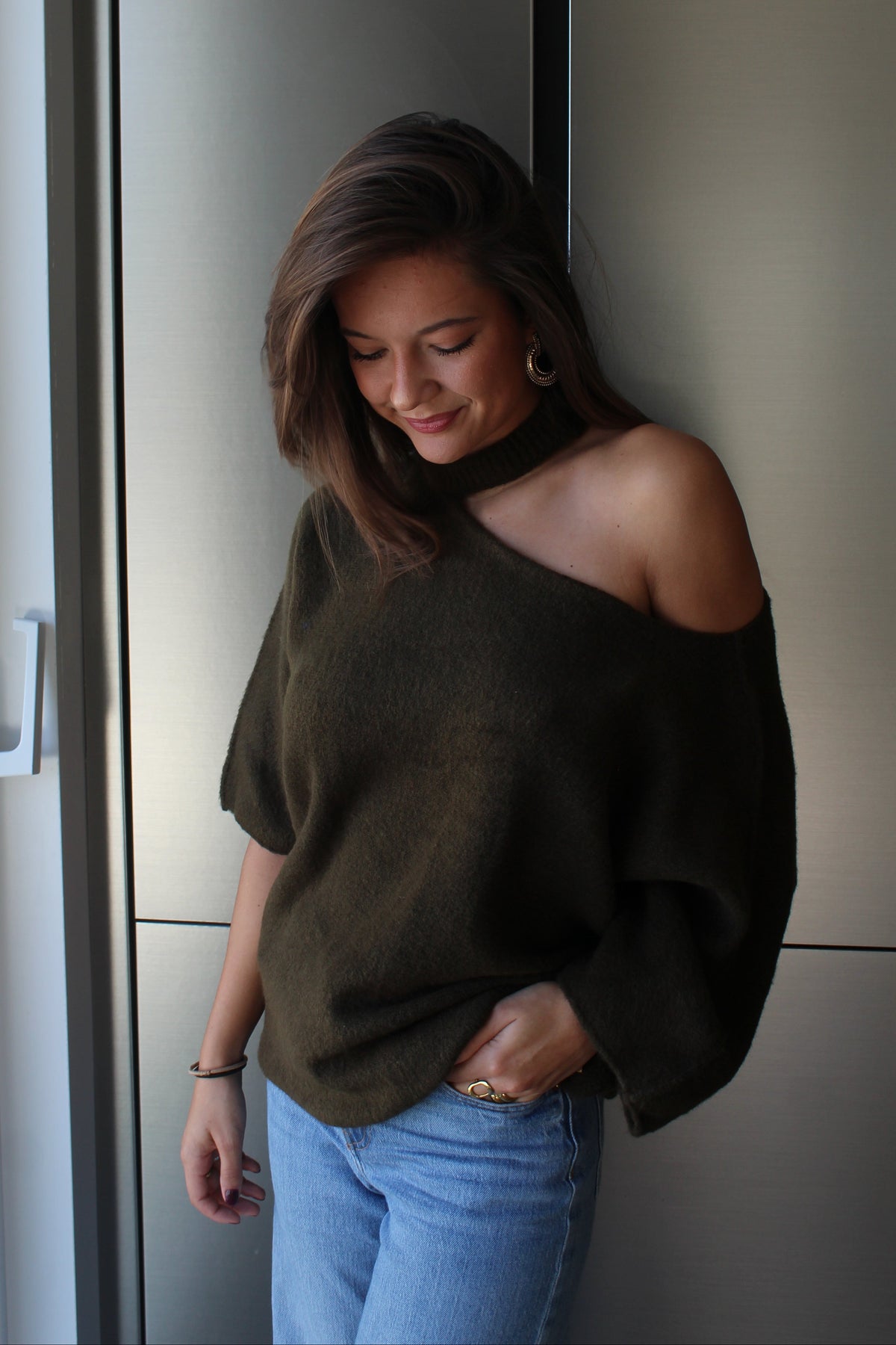 Pull kaki Sarah