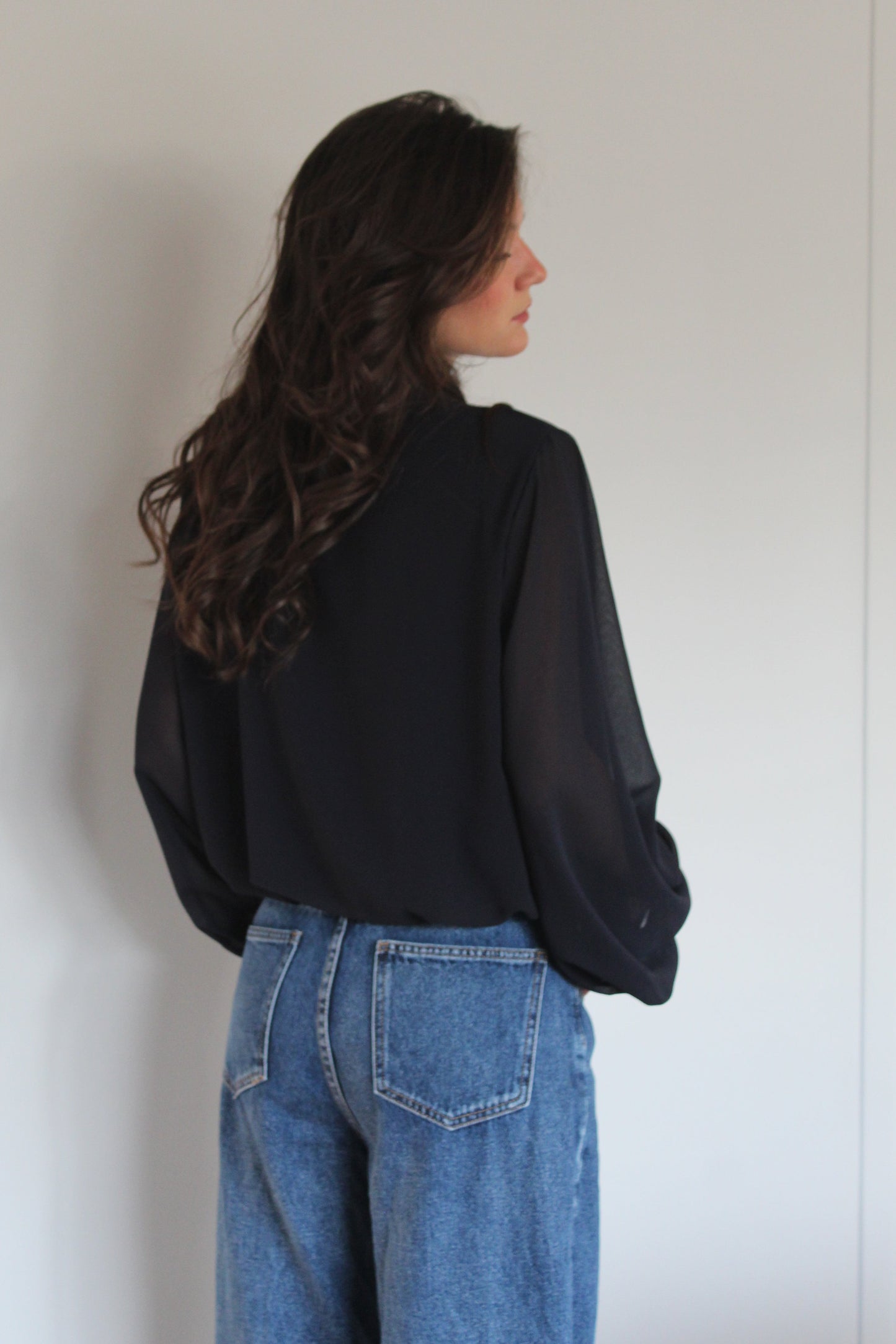 Blouse bleu marine Aniella