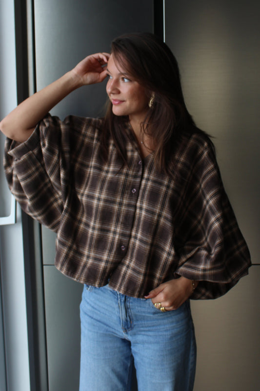 Chemise marron Ania