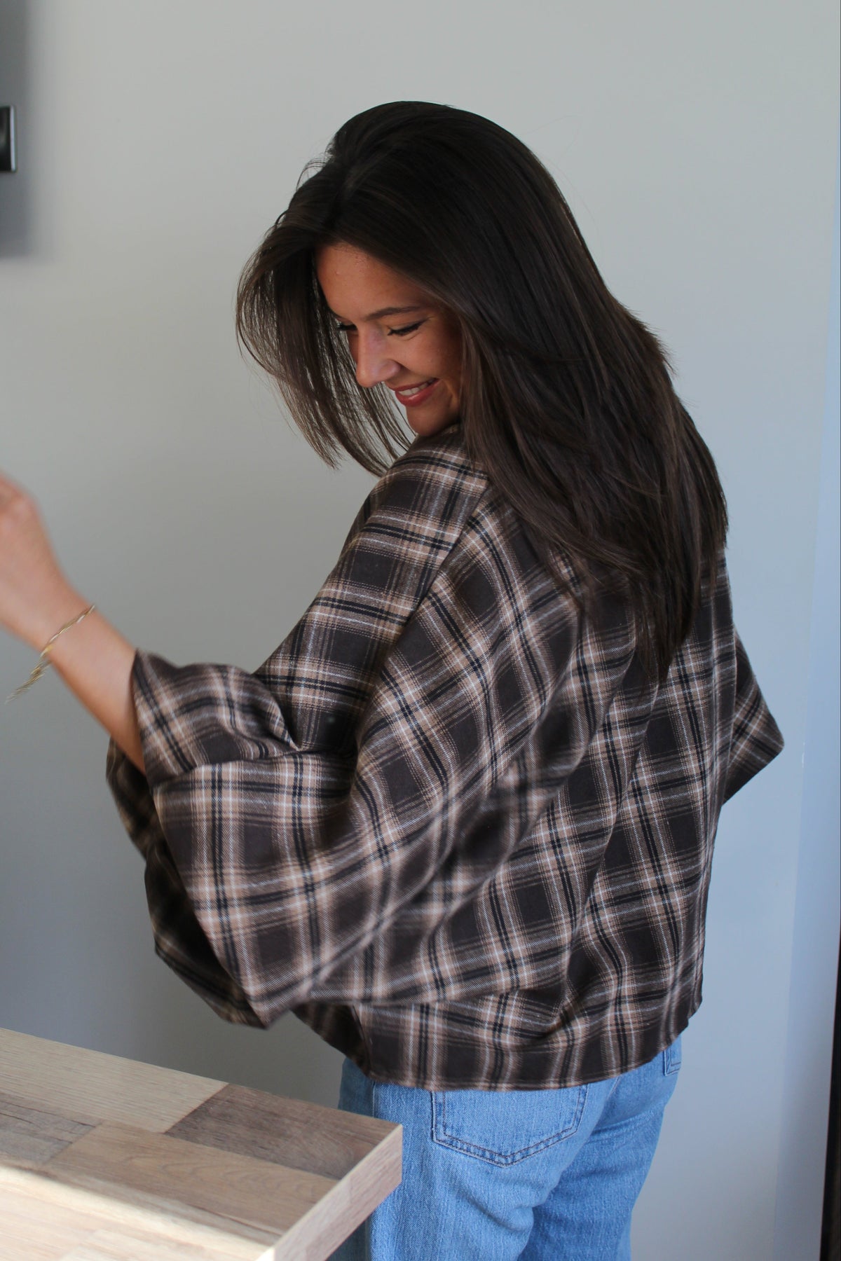 Chemise marron Ania