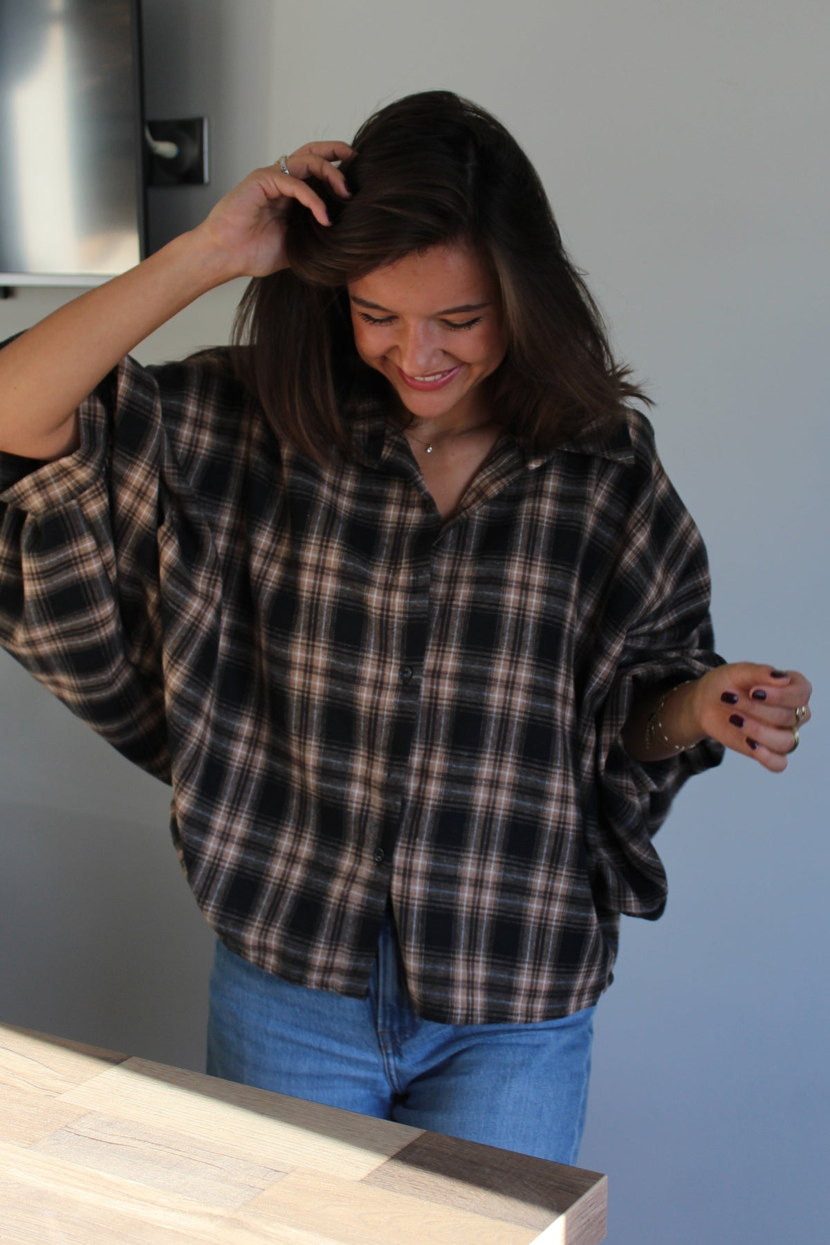 Chemise noire Ania