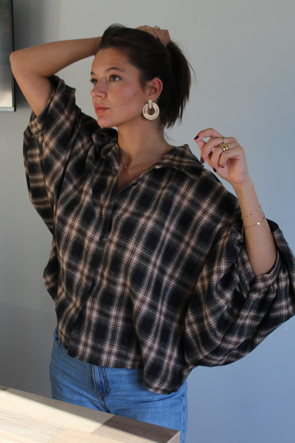 Chemise noire Ania