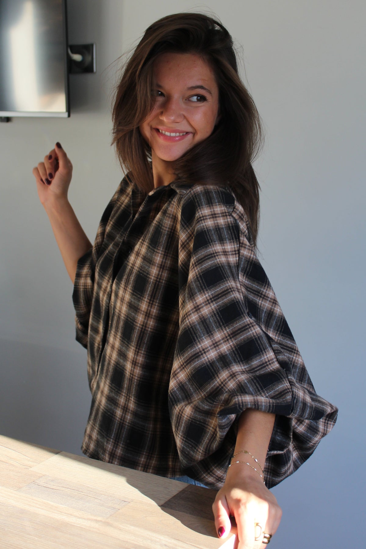 Chemise noire Ania