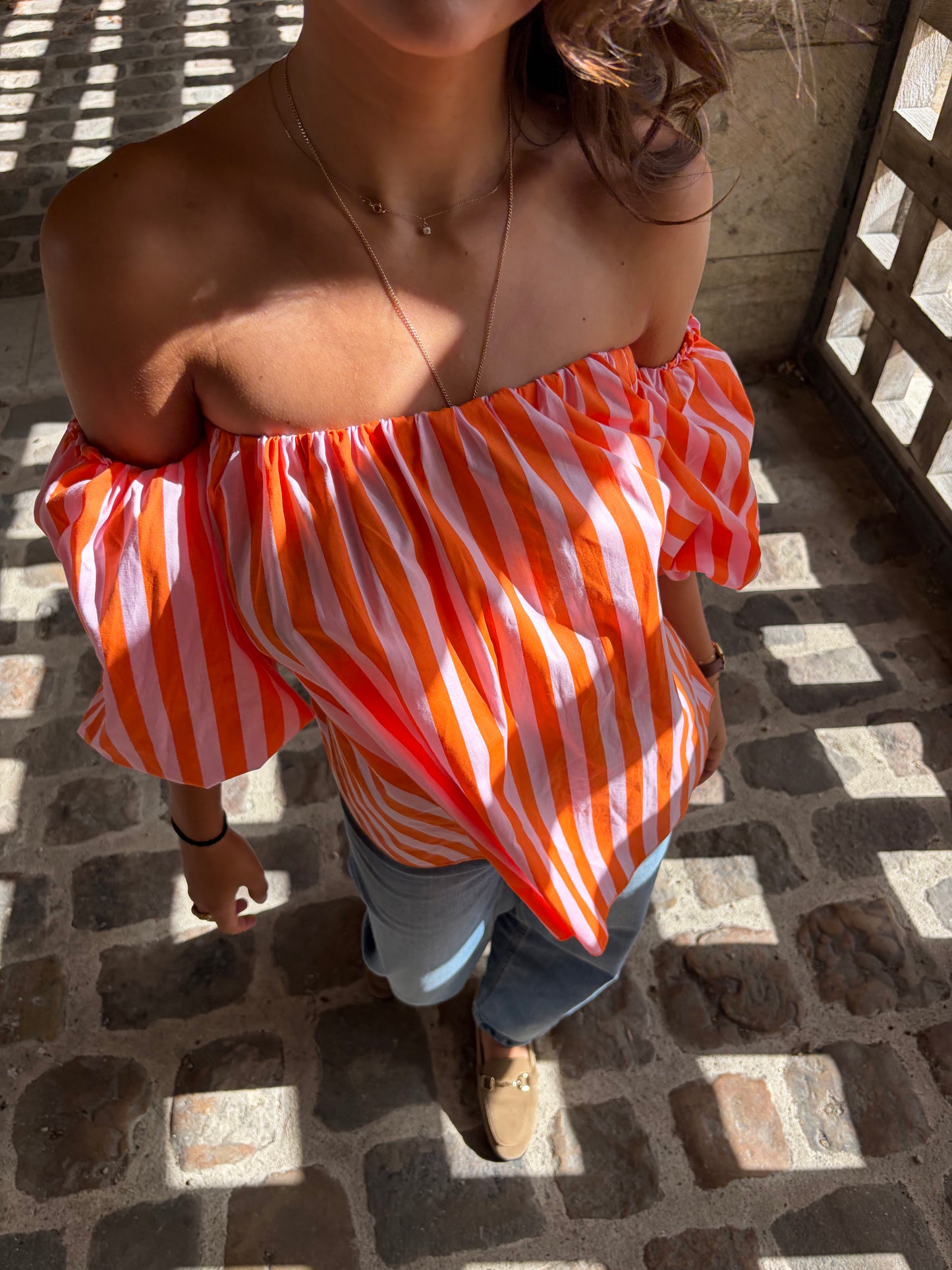 Blouse orange Sofia