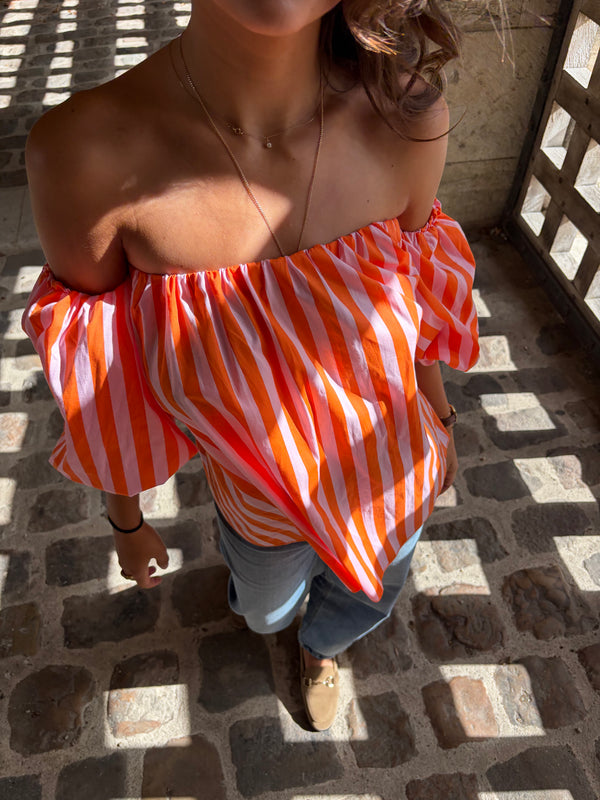 Blouse orange Sofia