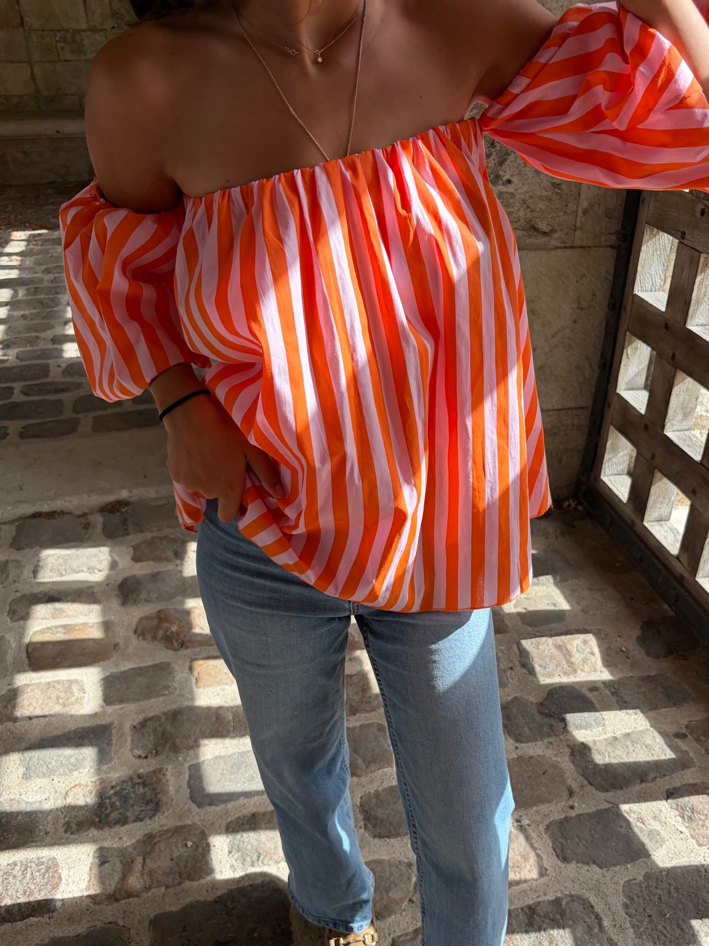 Blouse orange Sofia