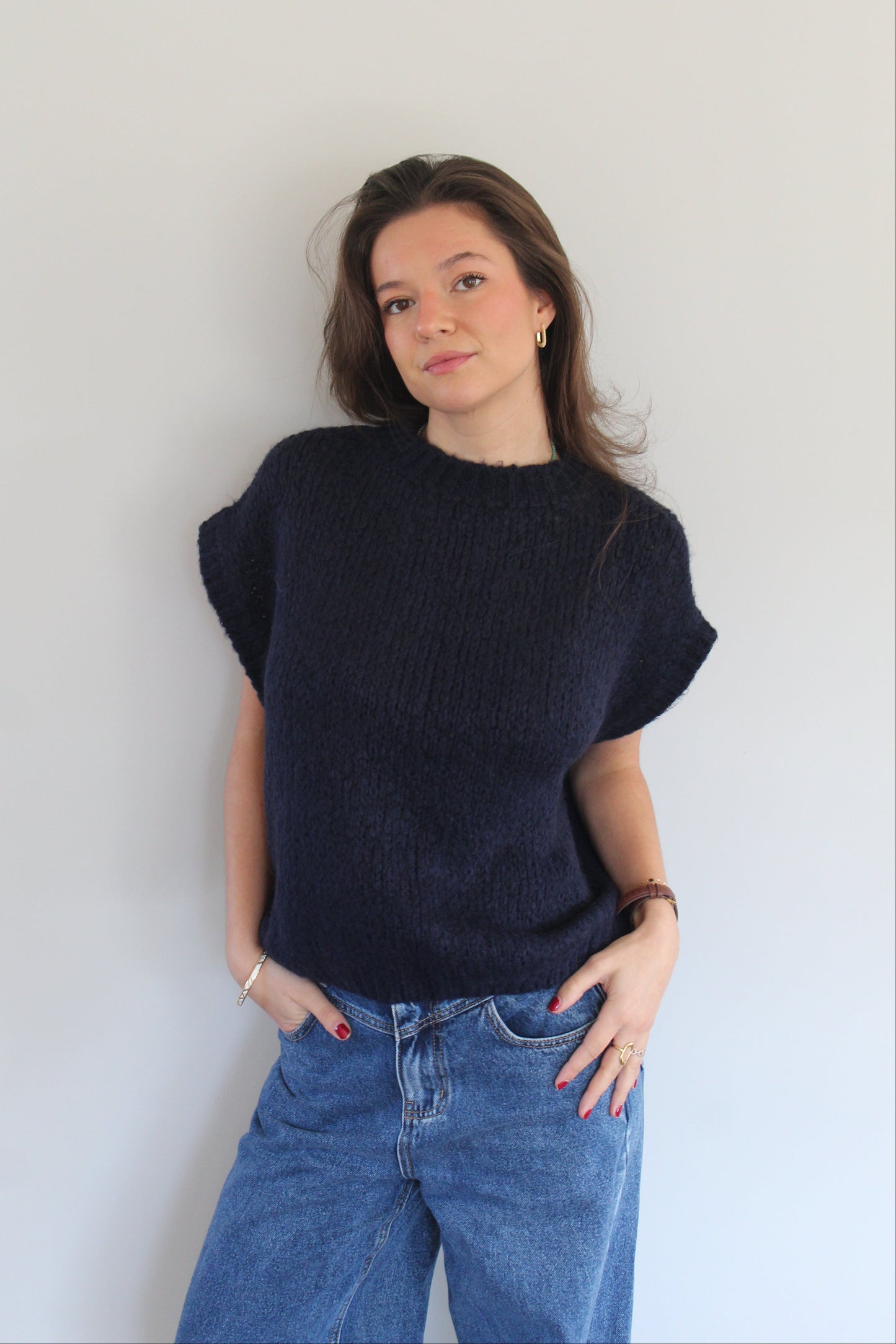 Pull bleu marine Madeleine