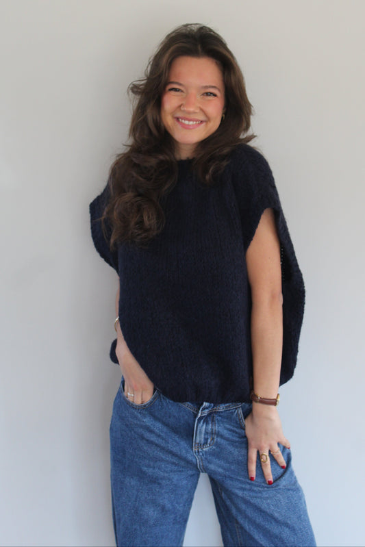 Pull bleu marine Madeleine