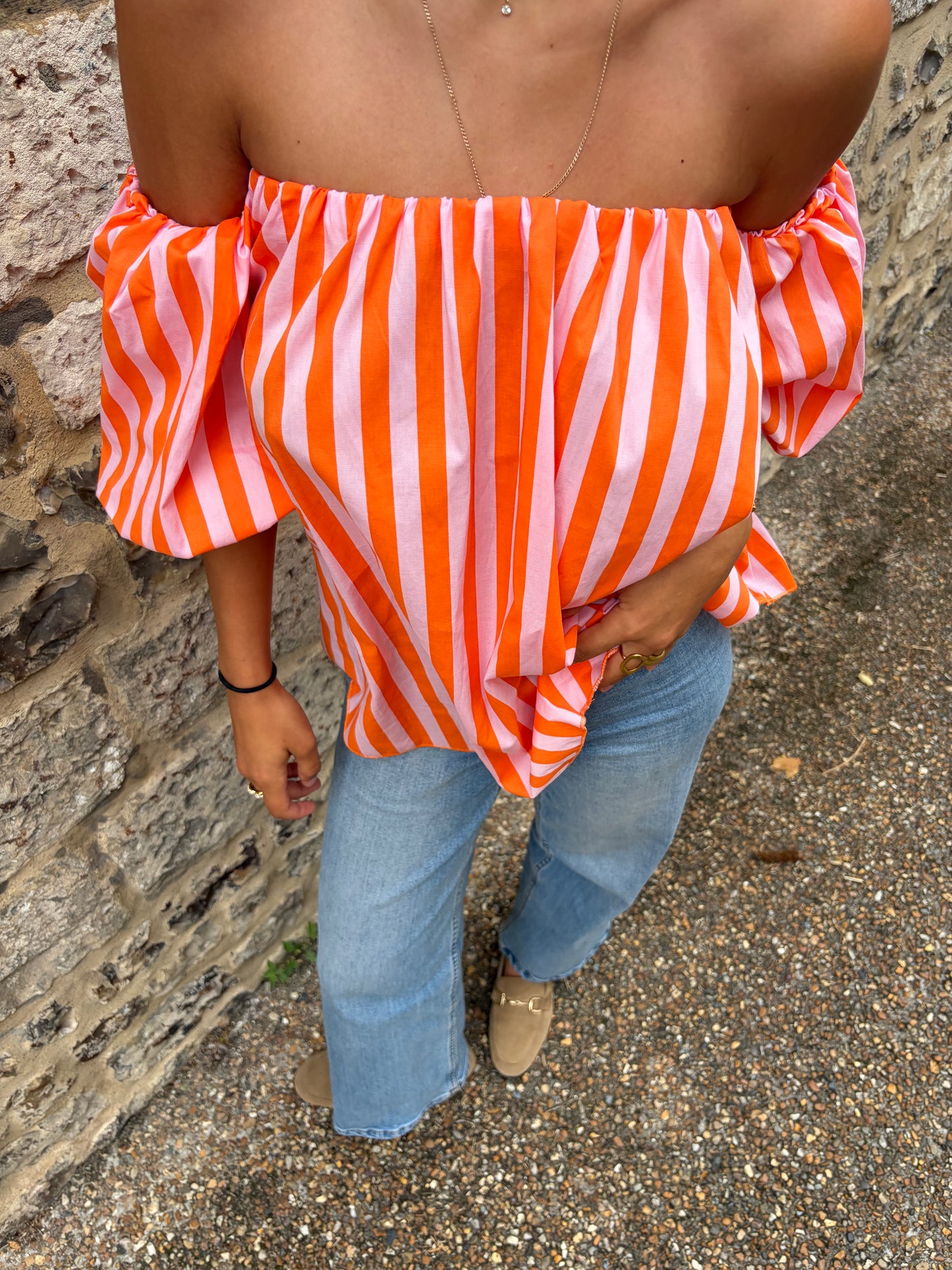 Blouse orange Sofia