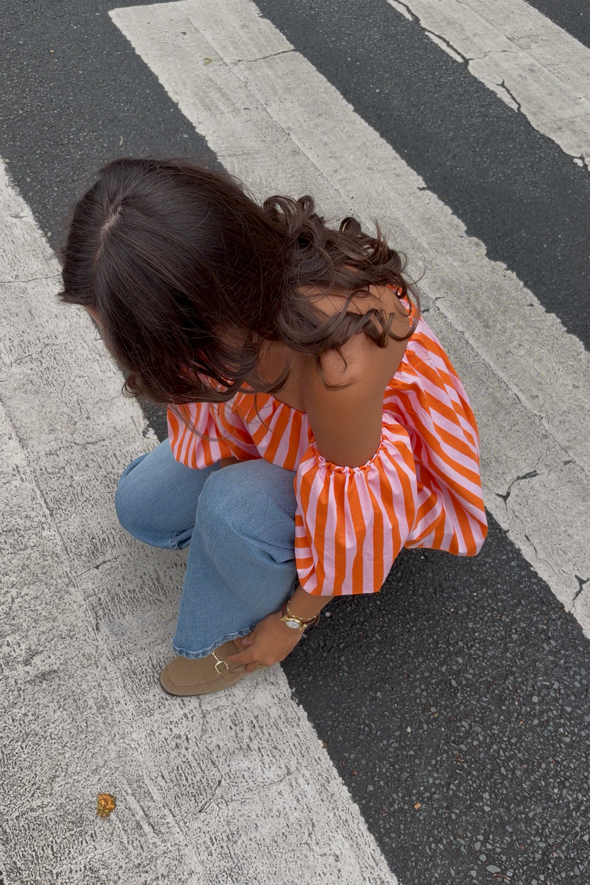 Blouse orange Sofia