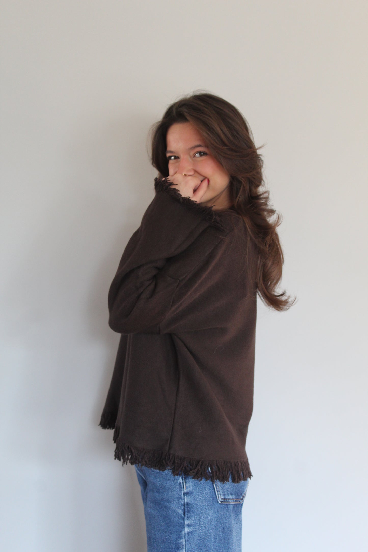 Pull marron Eli