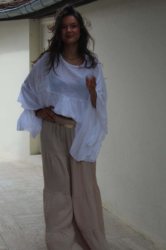 Jupe beige Alba