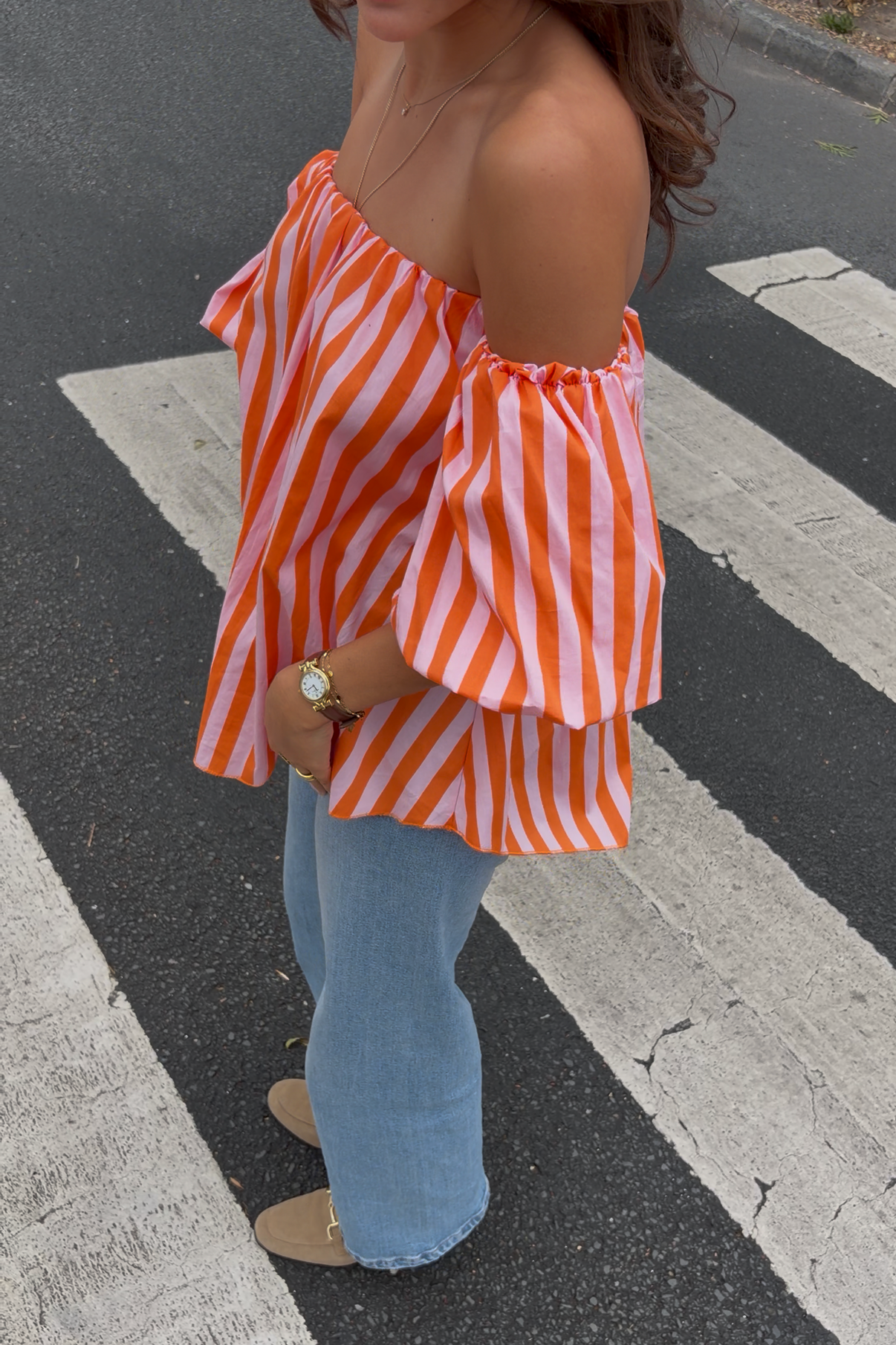Blouse orange Sofia