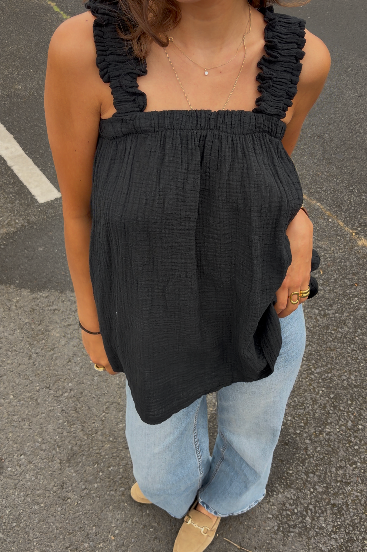 Top noir Ambre