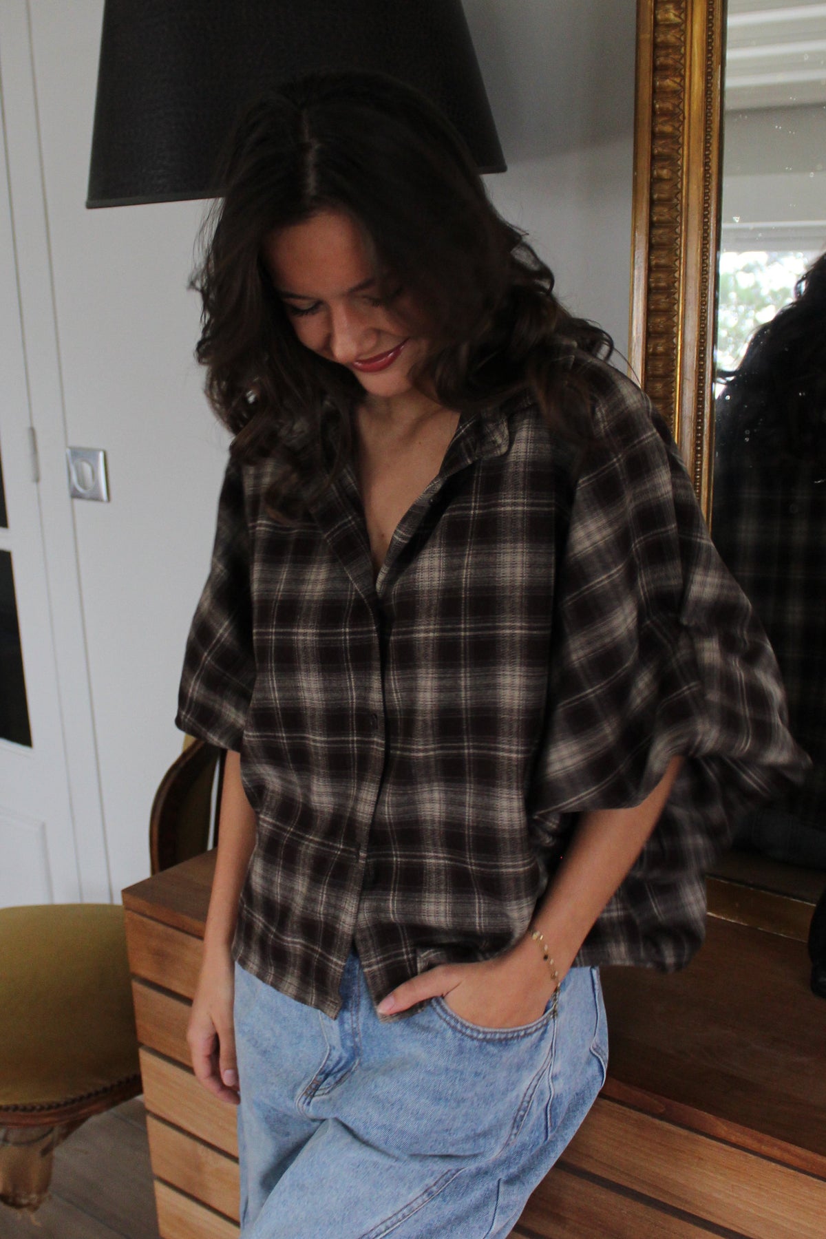 Chemise marron Maud