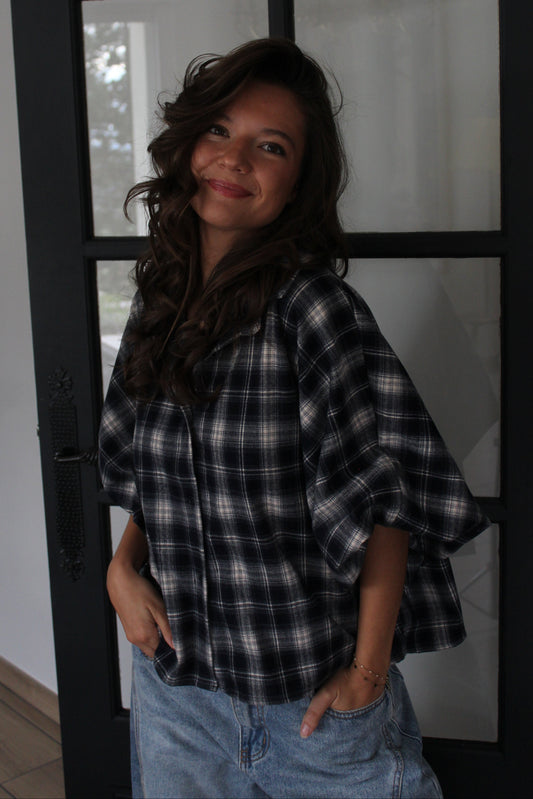 Chemise bleue marine Maud