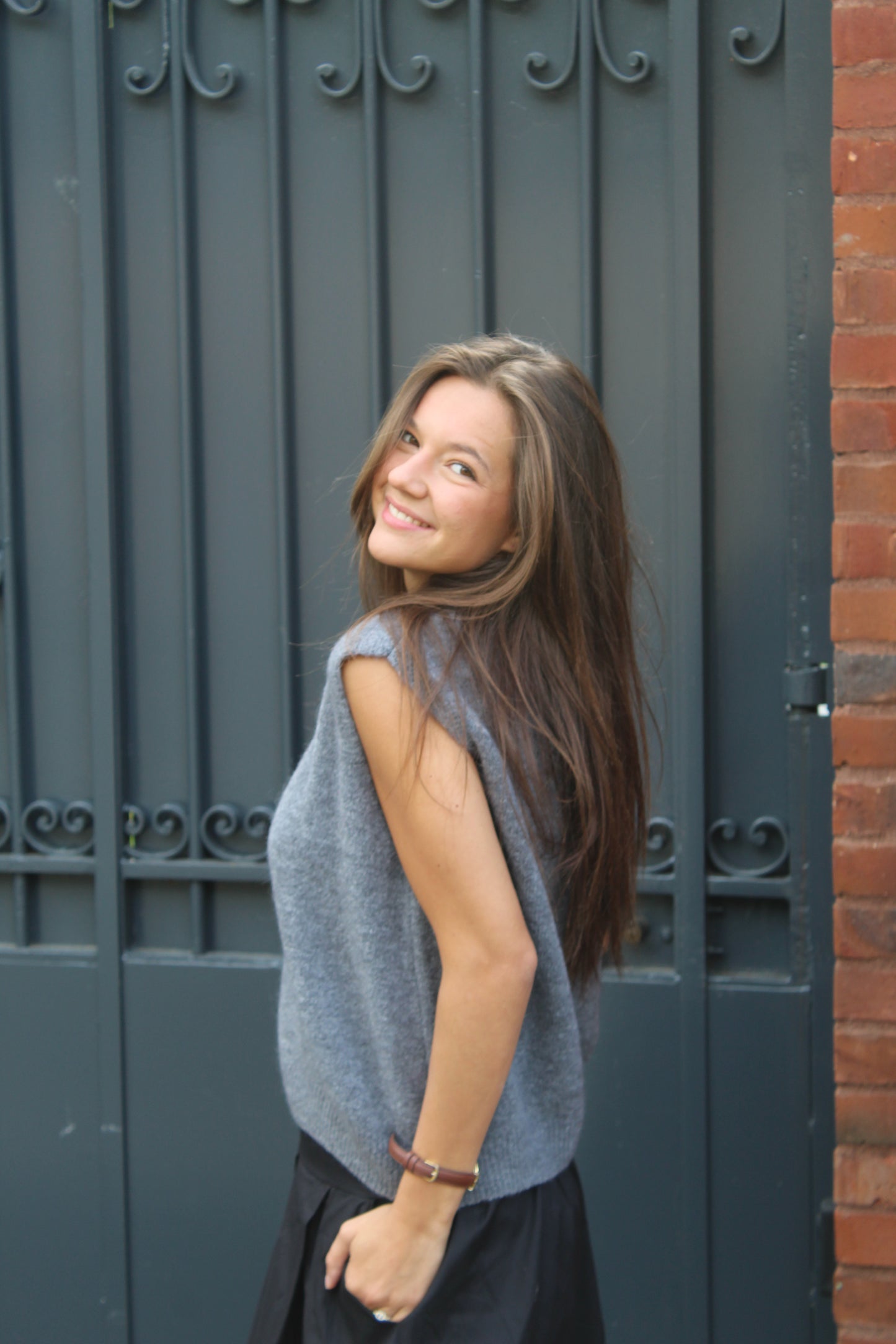 Pull gris Victoire