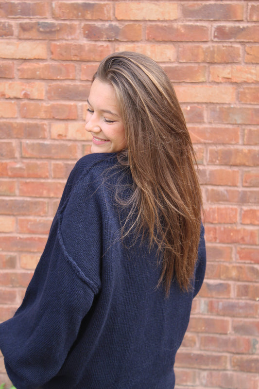 Pull Manon bleu marine