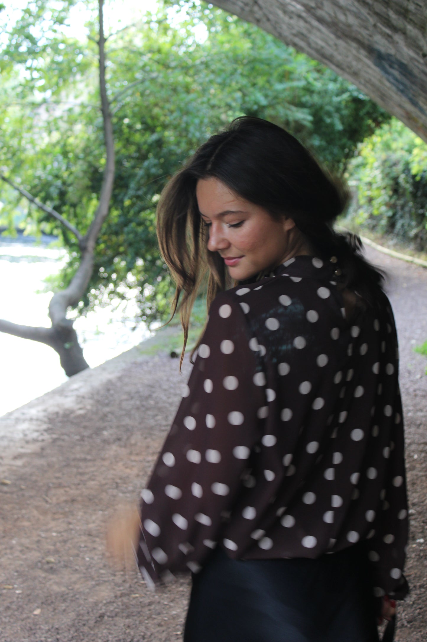 Blouse Analla marron