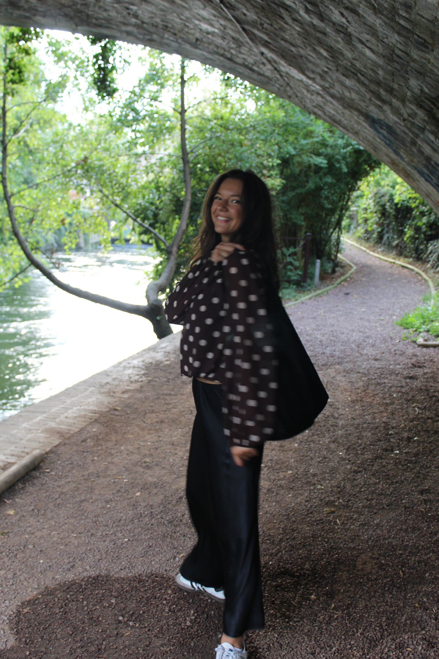 Blouse Analla marron