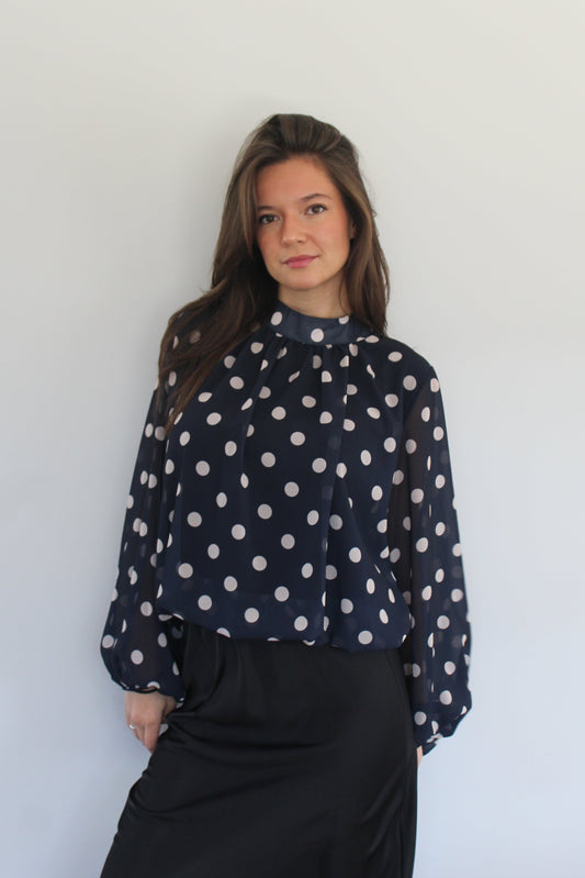 Blouse Analla bleu marine