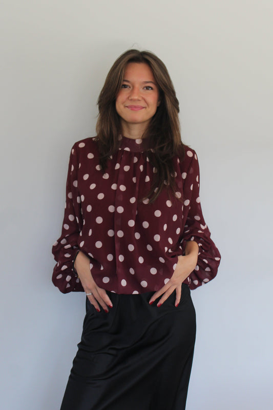 Blouse Analla bordeaux