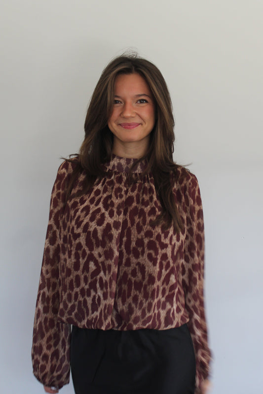Blouse Ania bordeaux