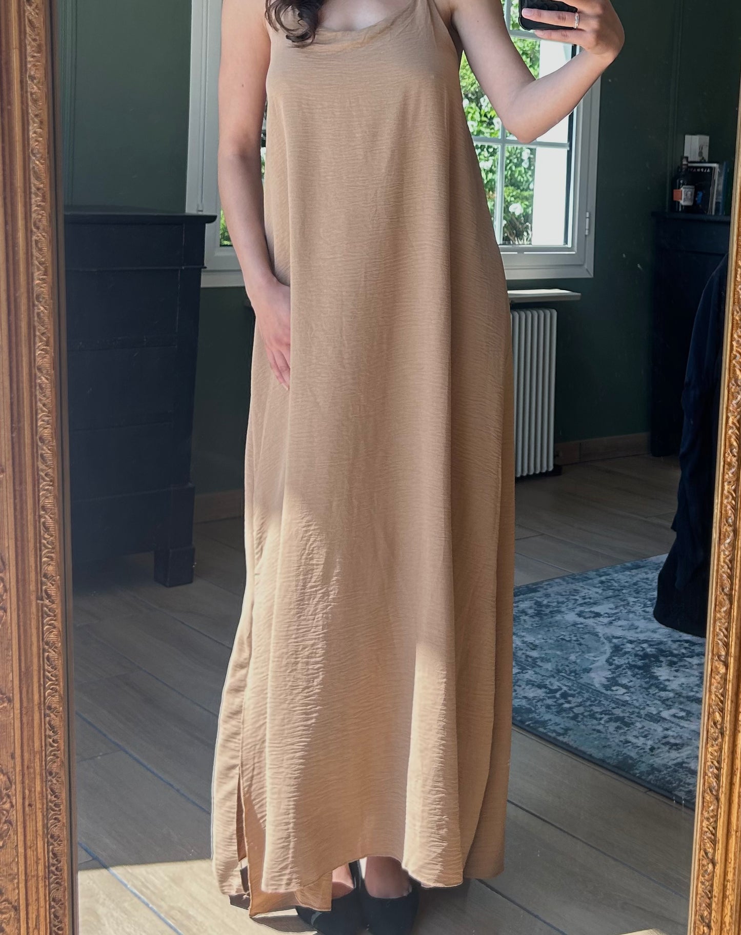 Robe longue bronze
