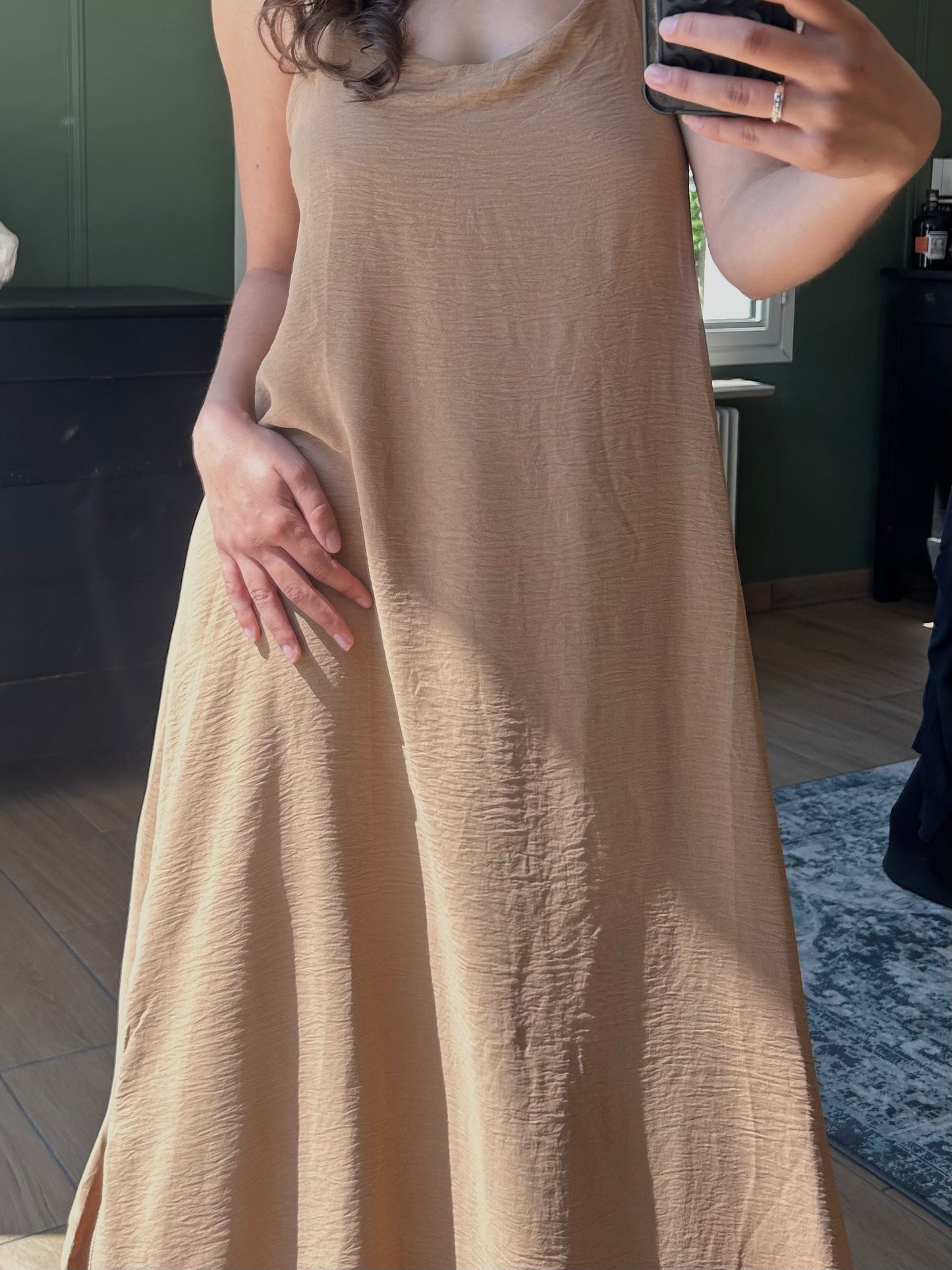 Robe longue bronze