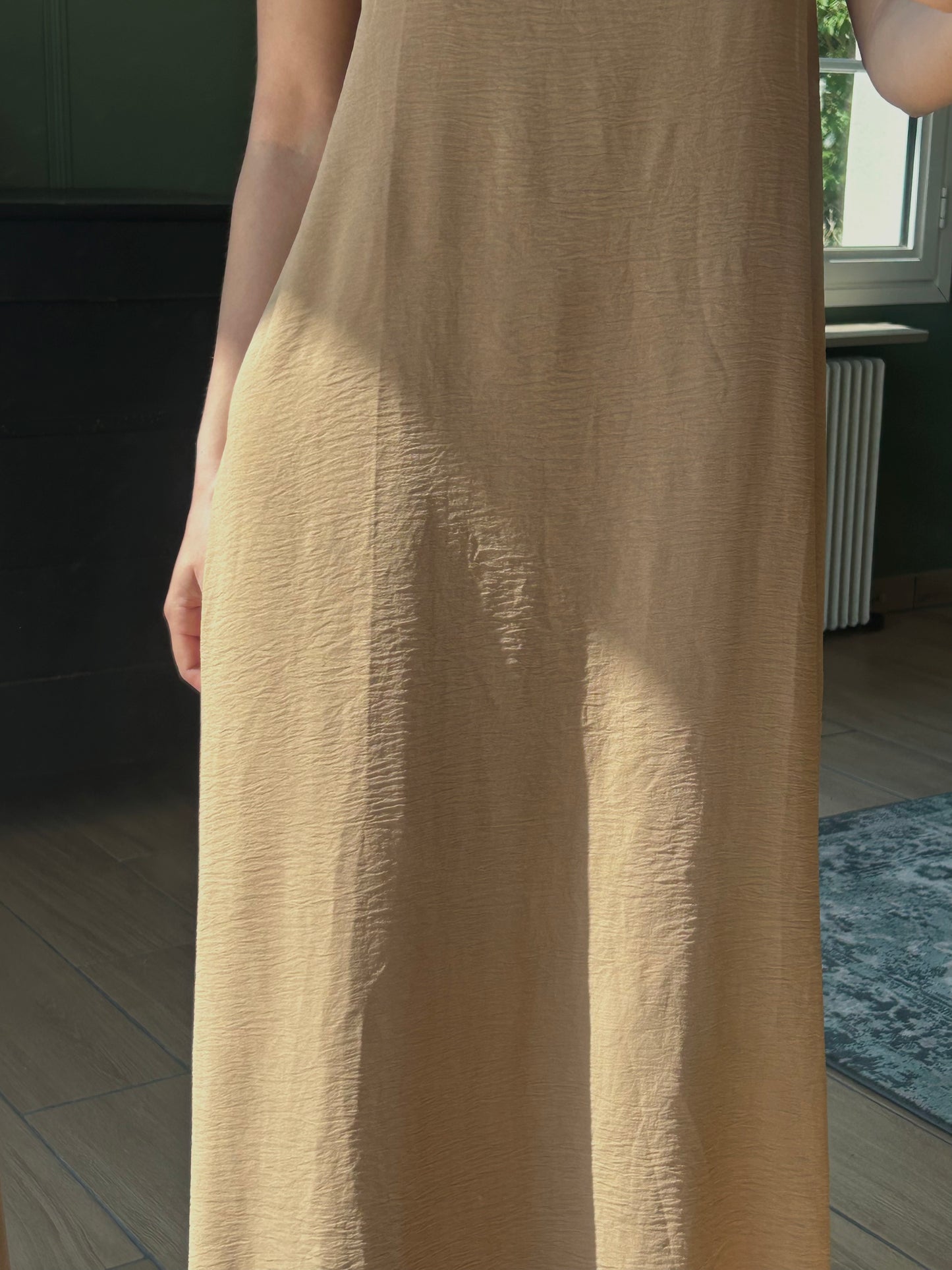 Robe longue bronze