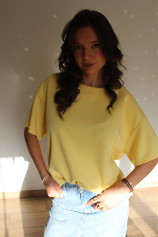 T-shirt Jaune Marguerite