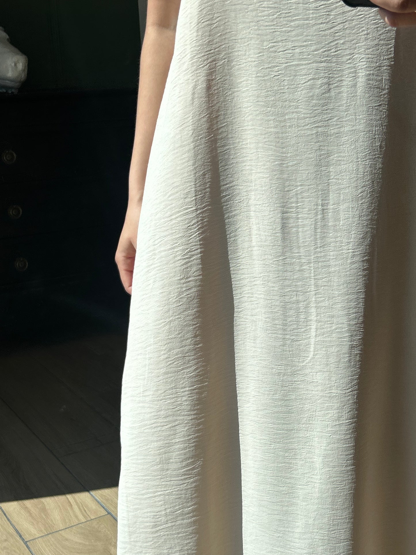Robe longue beige