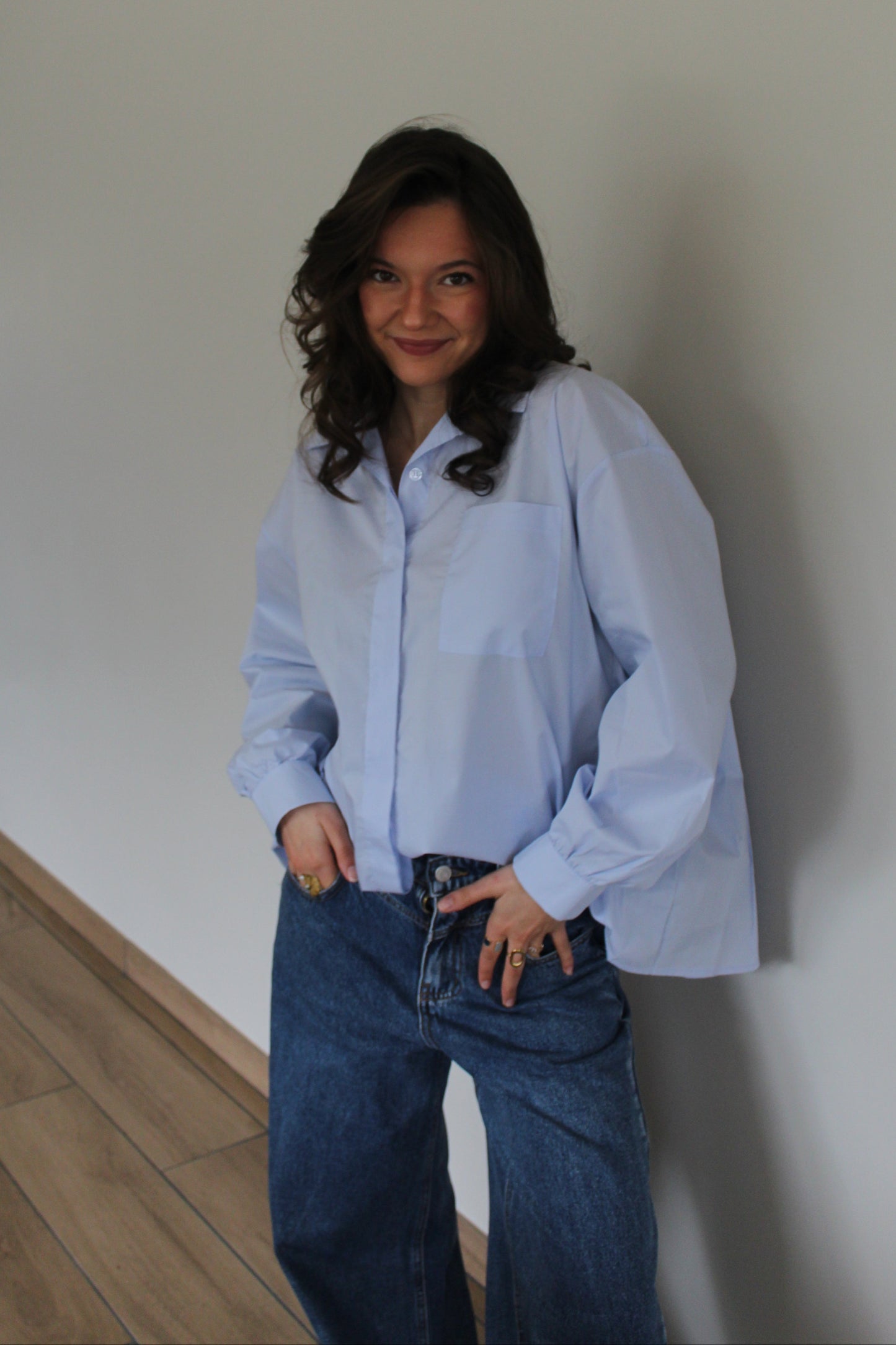 Chemise bleue Solène
