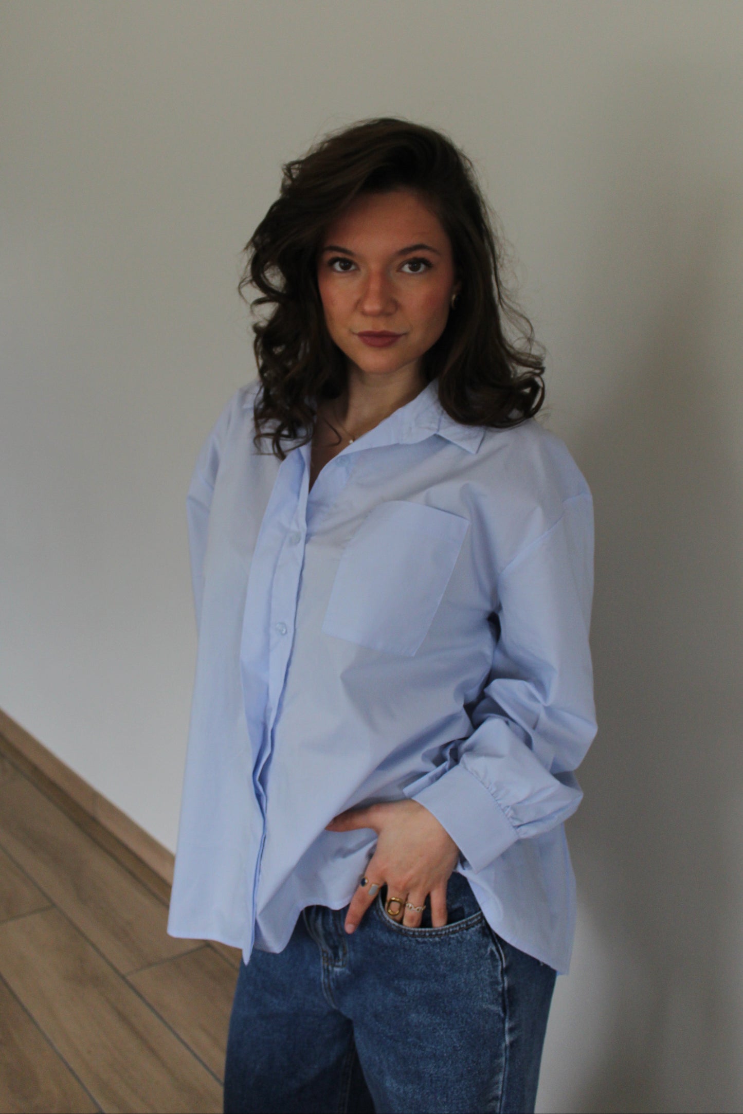 Chemise bleue Solène