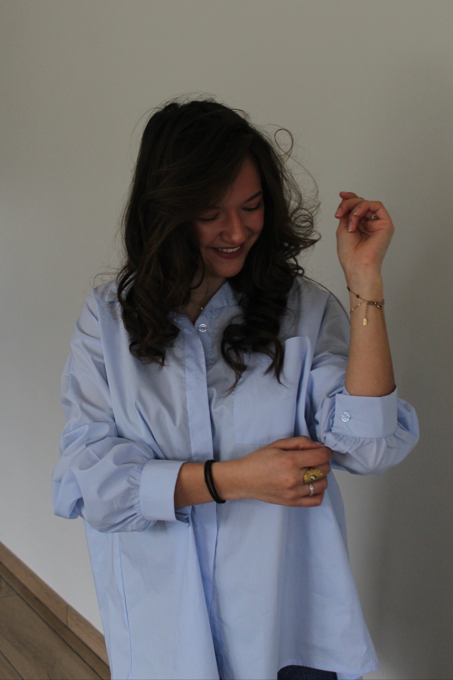 Chemise bleue Solène