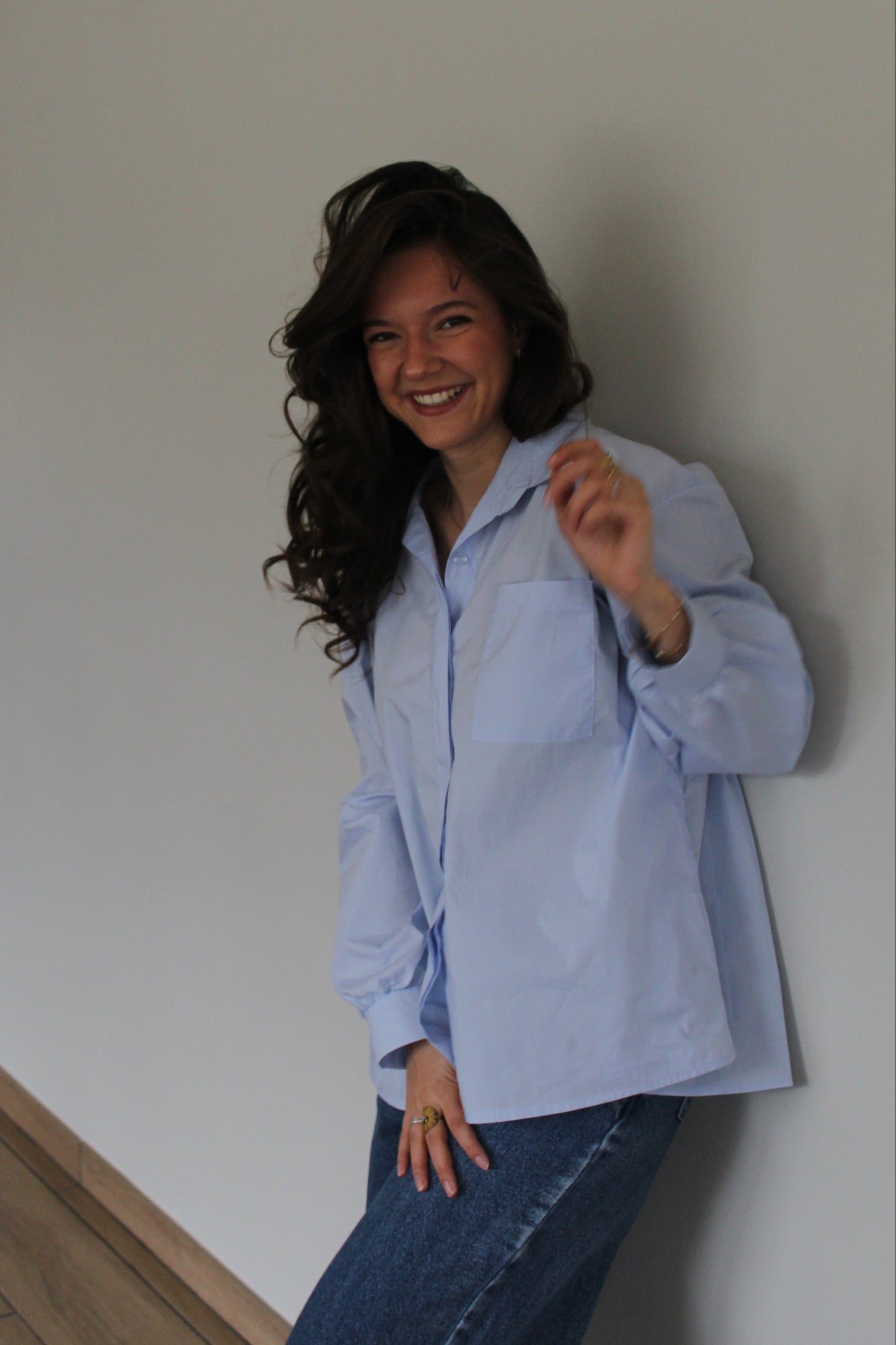 Chemise bleue Solène