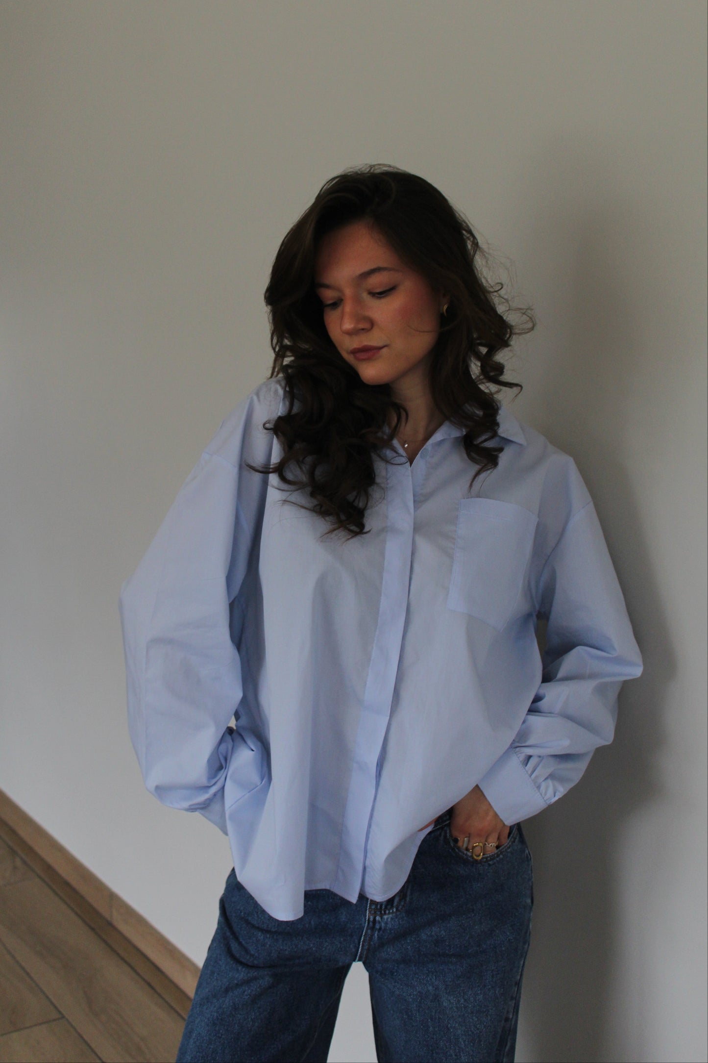 Chemise bleue Solène