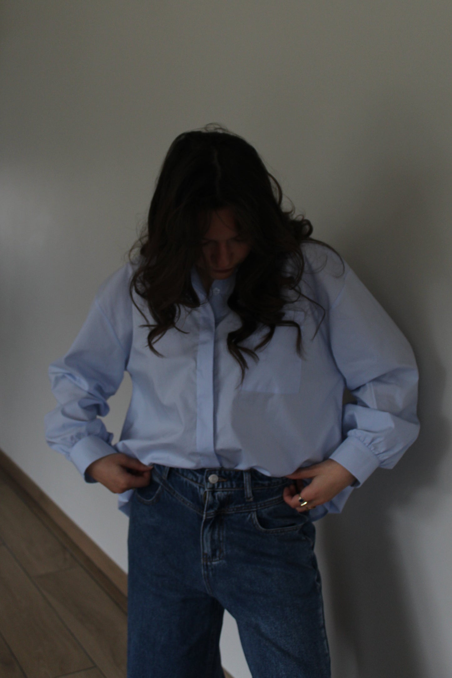 Chemise bleue Solène