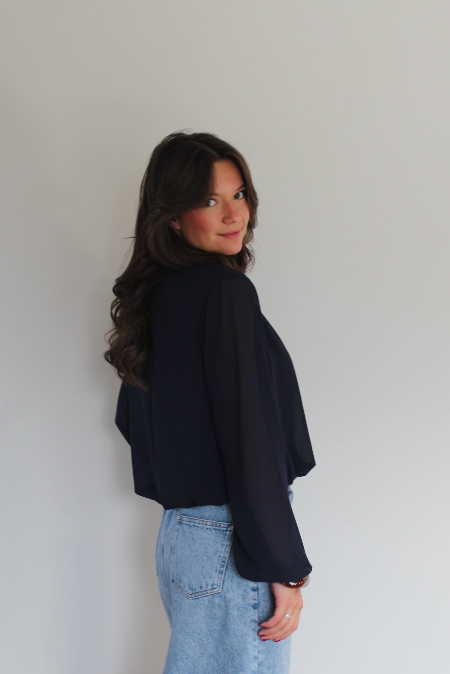 Blouse bleu marine Anielly