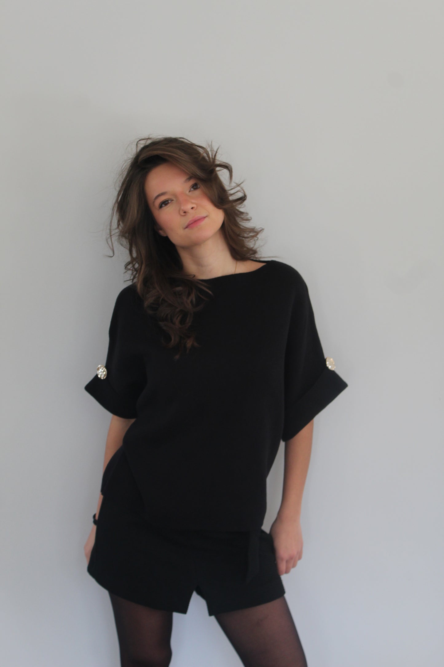 Pull noir Agathe