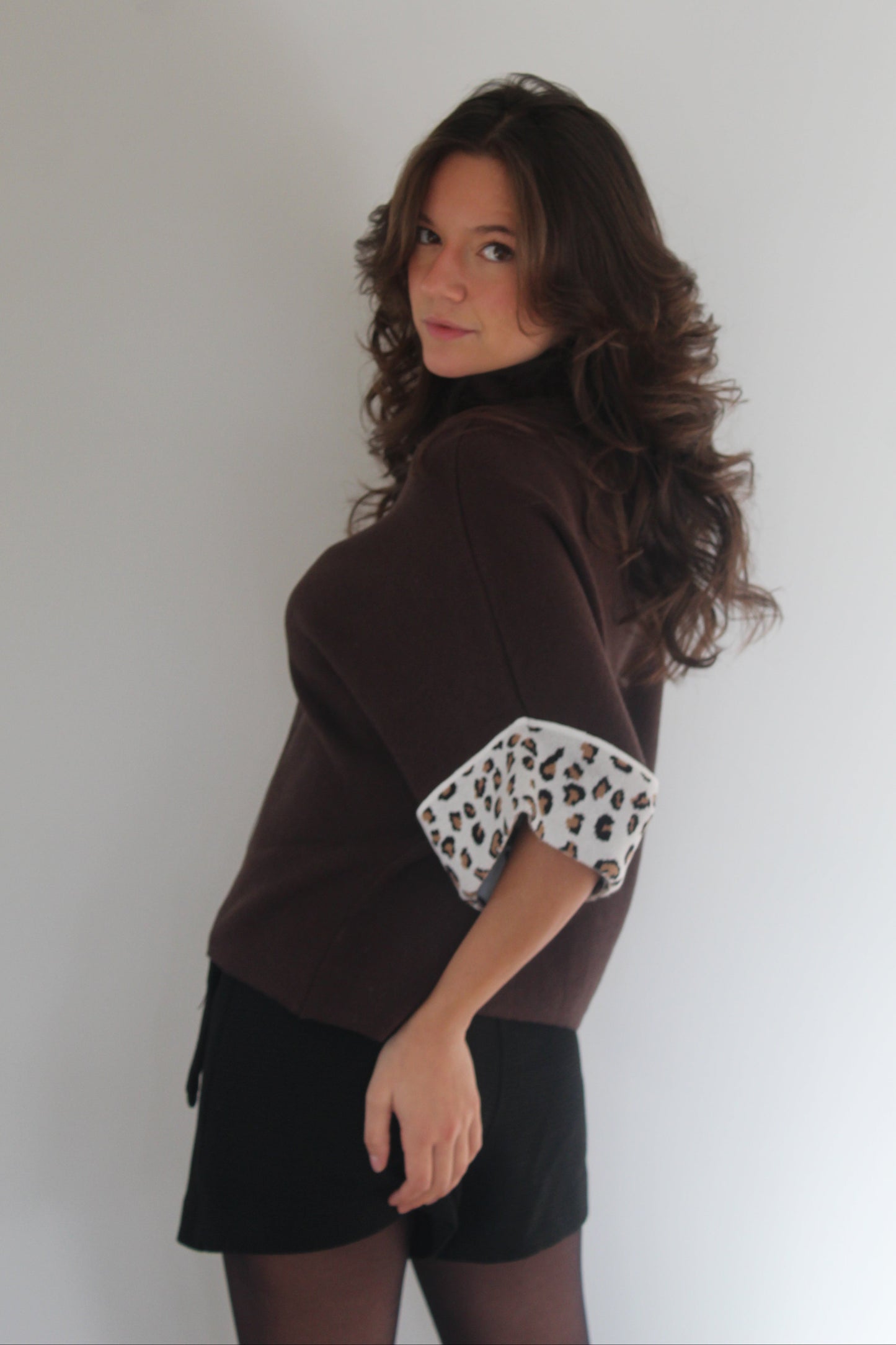 Pull marron Maud