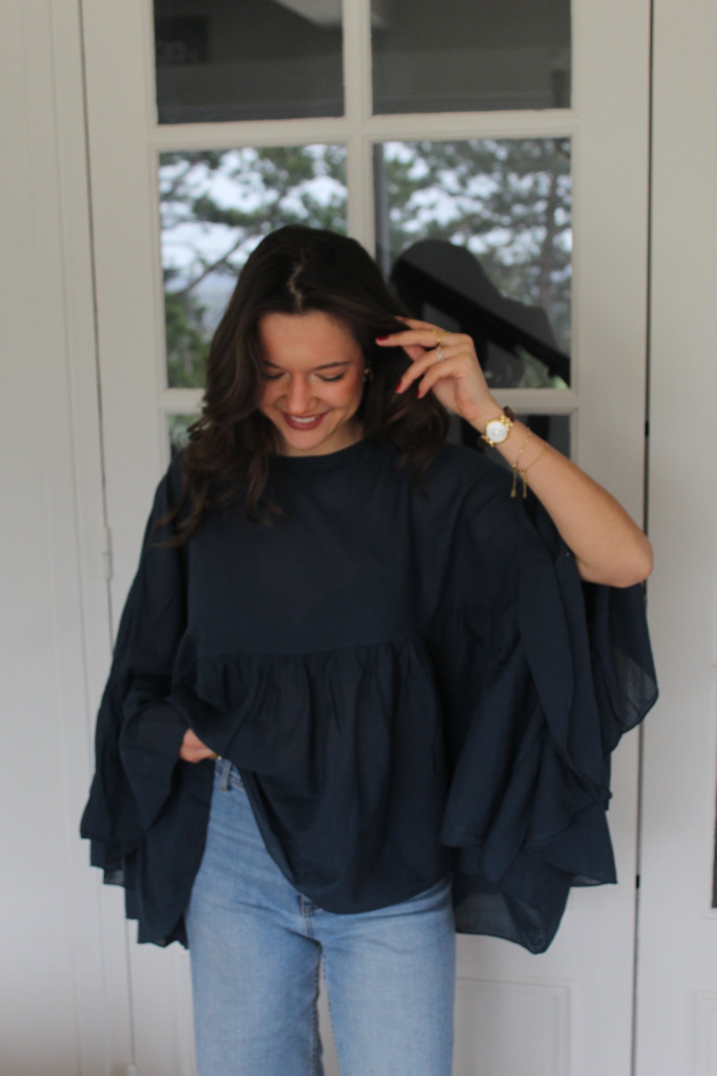 Blouse bleu marine Isadora